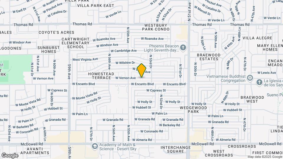 5407 W Vernon Ave Map and Location Details