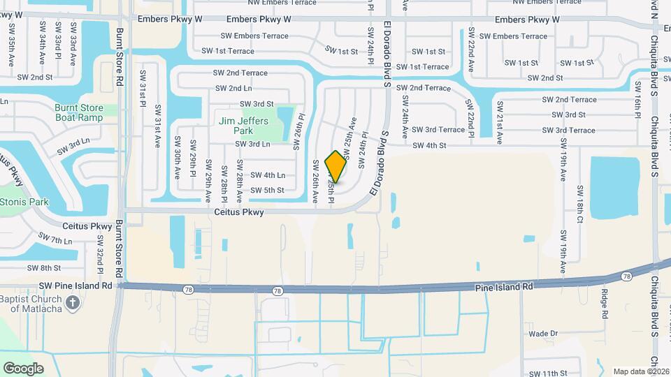 360 SW 24th Pl Map and Location Details