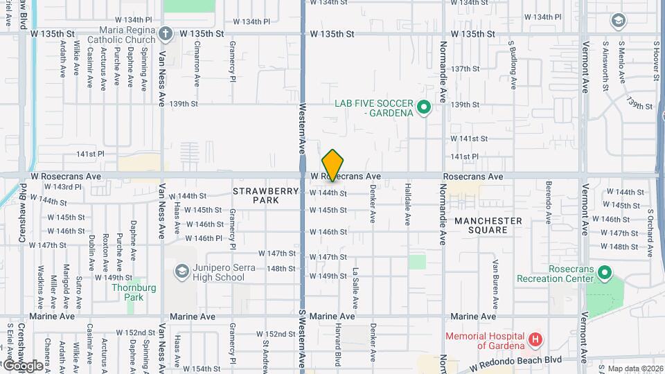 1707 W 144th St Mapa y Detalles de la Ubicación