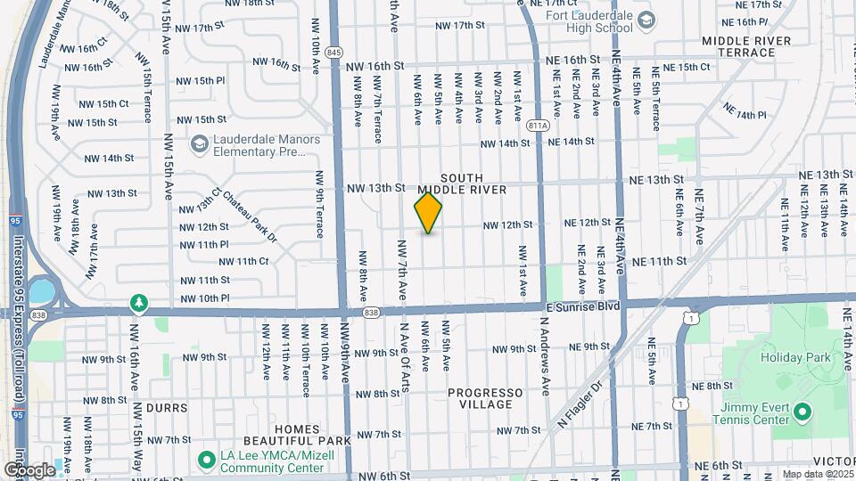 1134 NW 6th Ave-Unit -1-2 Map and Location Details