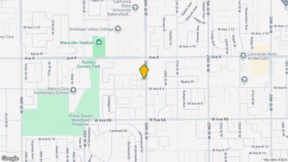 43405 30th St W Mapa y Detalles de la Ubicación