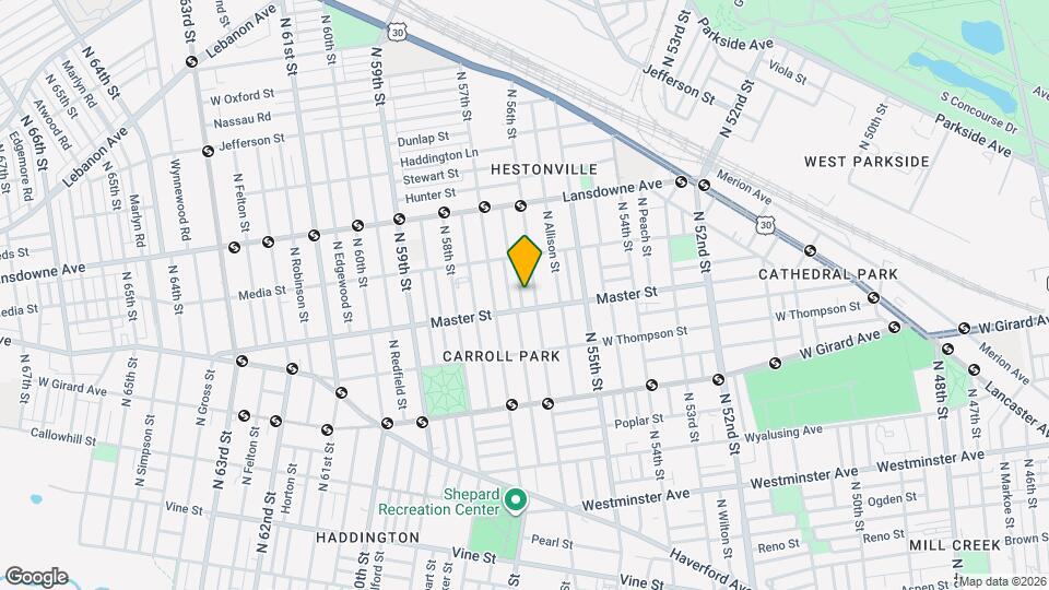 1419 N Ithan St Mapa y Detalles de la Ubicación