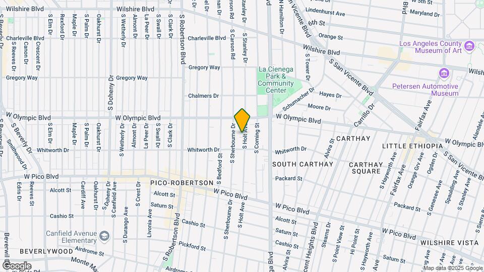 1043 S Holt Ave Mapa y Detalles de la Ubicación
