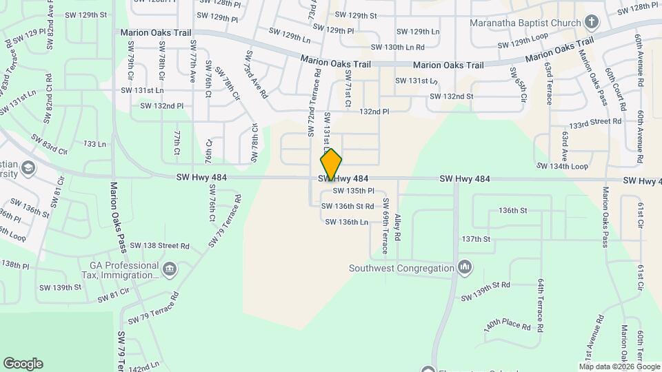 7161 SW 135th Pl Map and Location Details