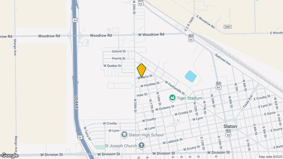 1025 W Terry St Map and Location Details