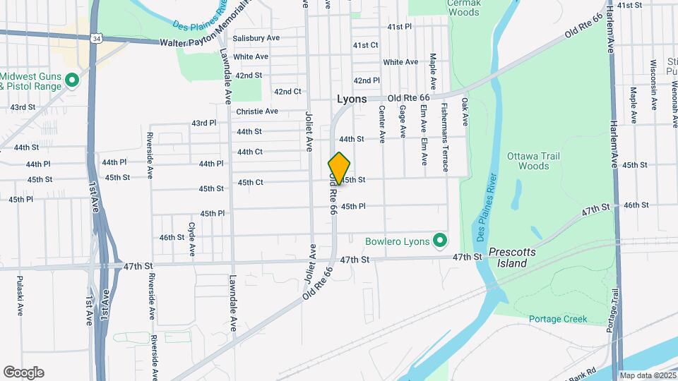 4513 Prescott Ave Map and Location Details