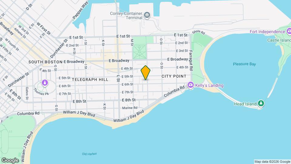 718 E 6th St Map and Location Details