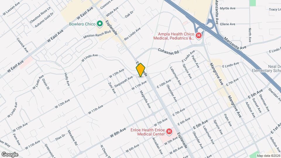 2110 Iroquois Ave Map and Location Details