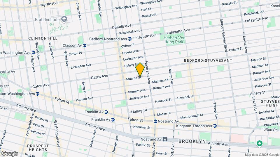 184 Monroe St Mapa y Detalles de la Ubicación