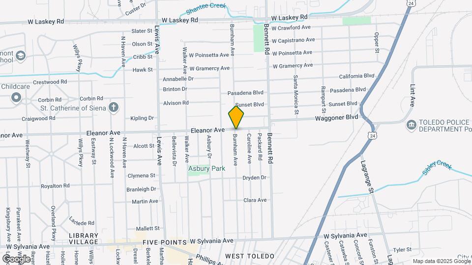 627 Eleanor Ave Map and Location Details