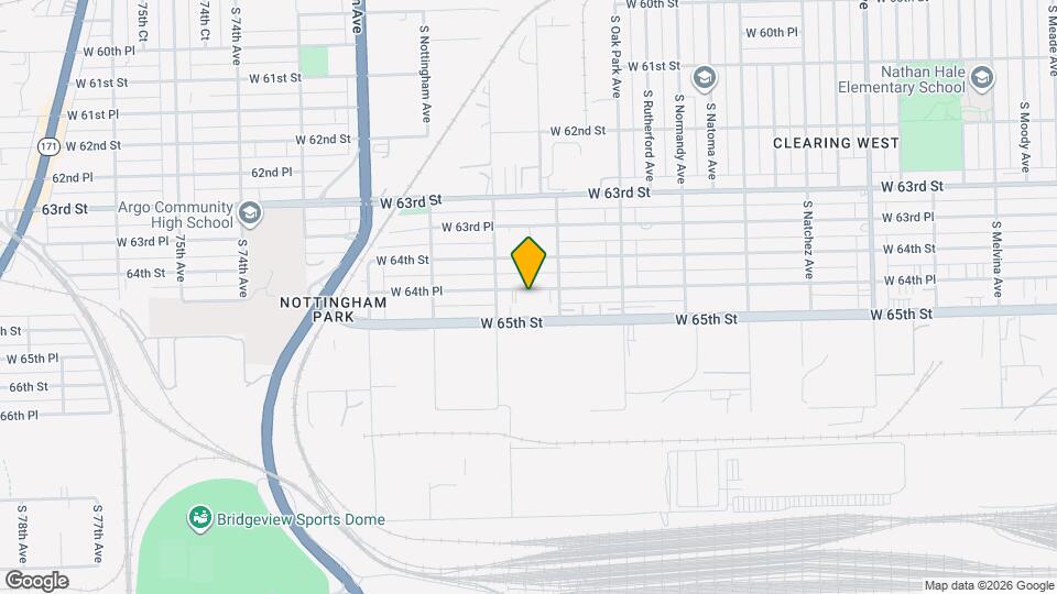 6929 W 64th Pl Map and Location Details