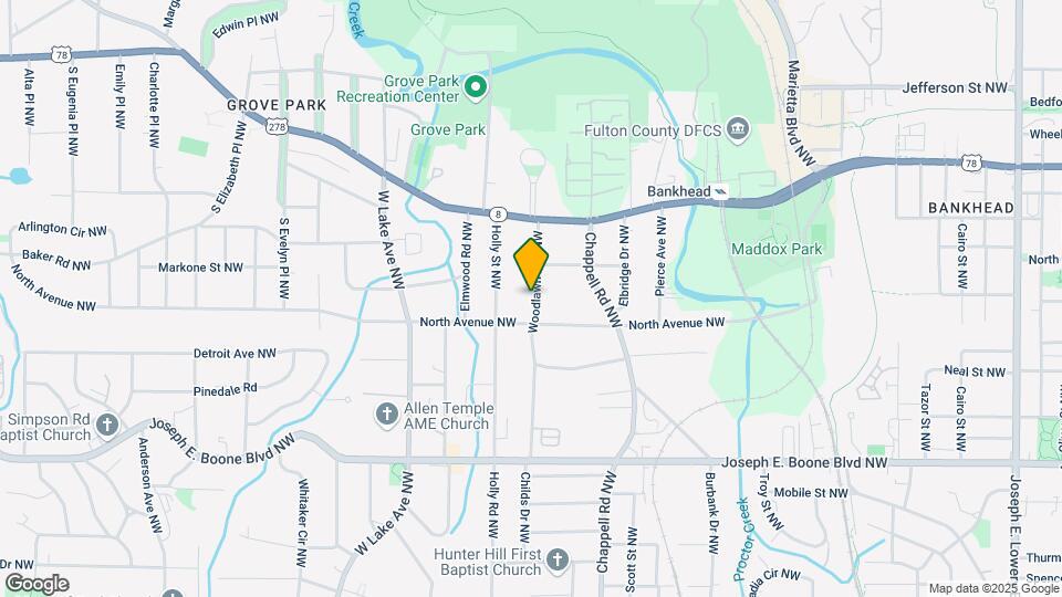 504 Woodlawn Ave NW Map and Location Details