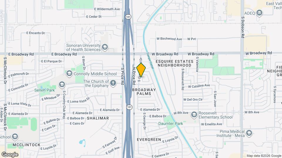 2303 S Cottonwood Dr Map and Location Details