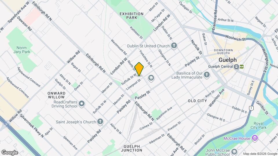 205 Liverpool St Map and Location Details