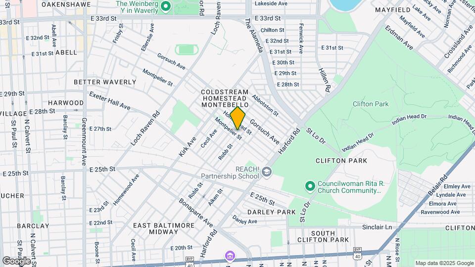 1618 Montpelier St Map and Location Details