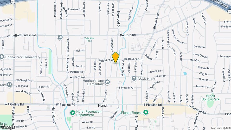 1133 Norwood Dr Map and Location Details