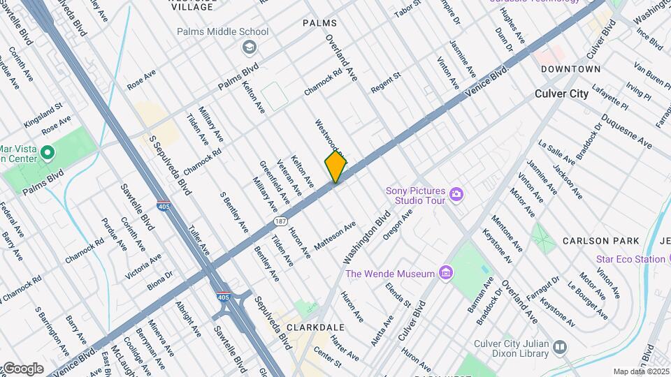 10872 Venice Blvd Map and Location Details