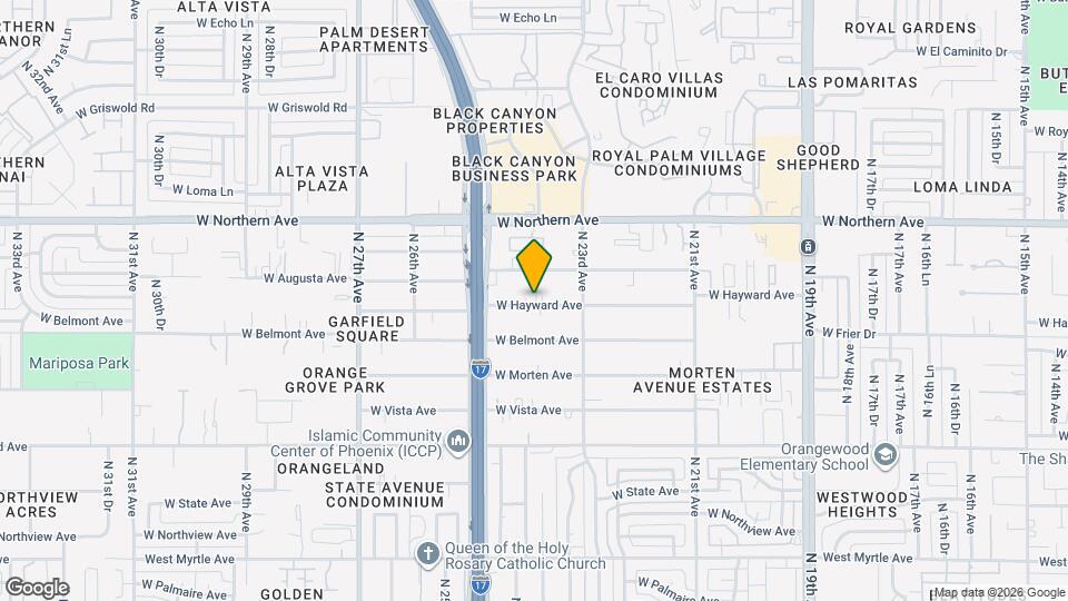 2340 W Hayward Ave Map and Location Details