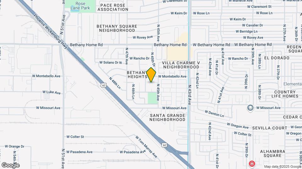 4519 W San Miguel Ave Map and Location Details