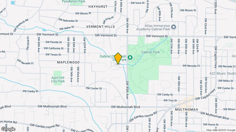 4621 SW Caldew St Map and Location Details