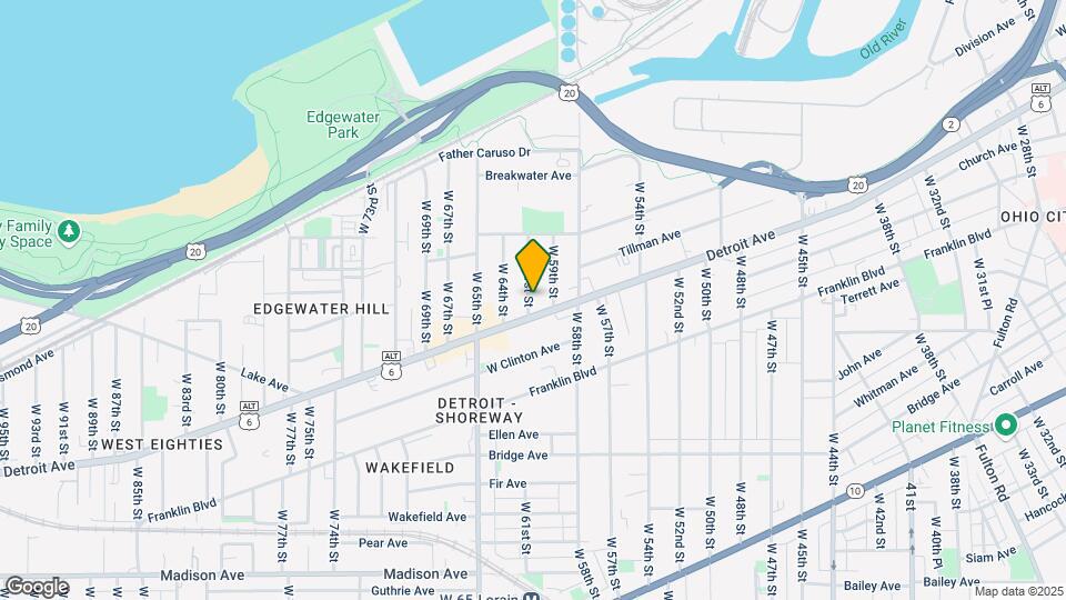 1377 W 61st St Map and Location Details