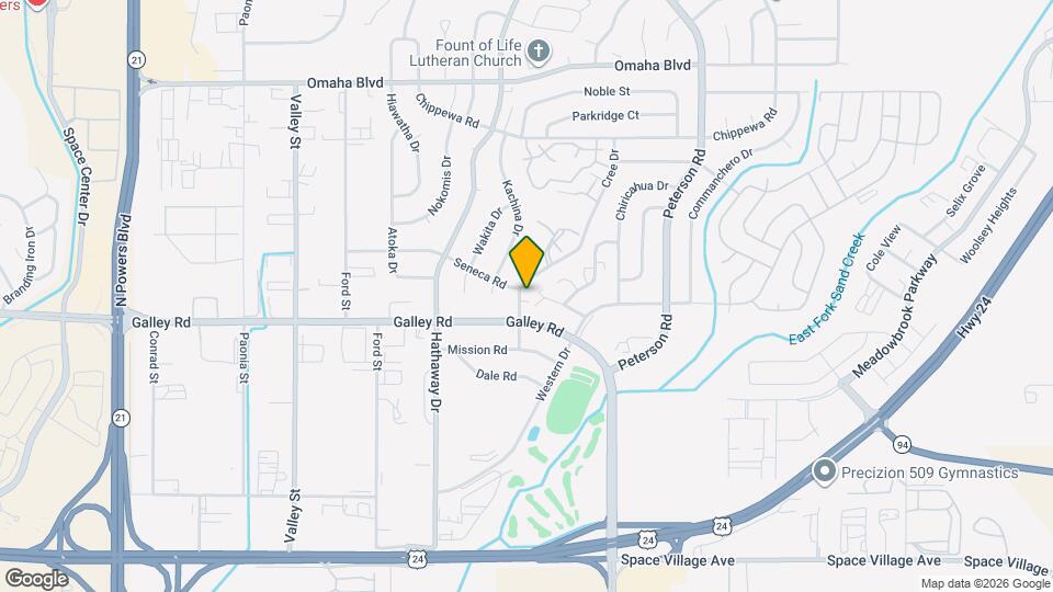 1105 Cree Dr Map and Location Details