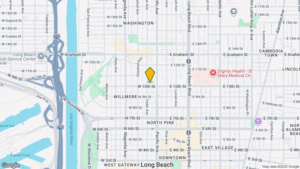 233 W 10th St Map and Location Details