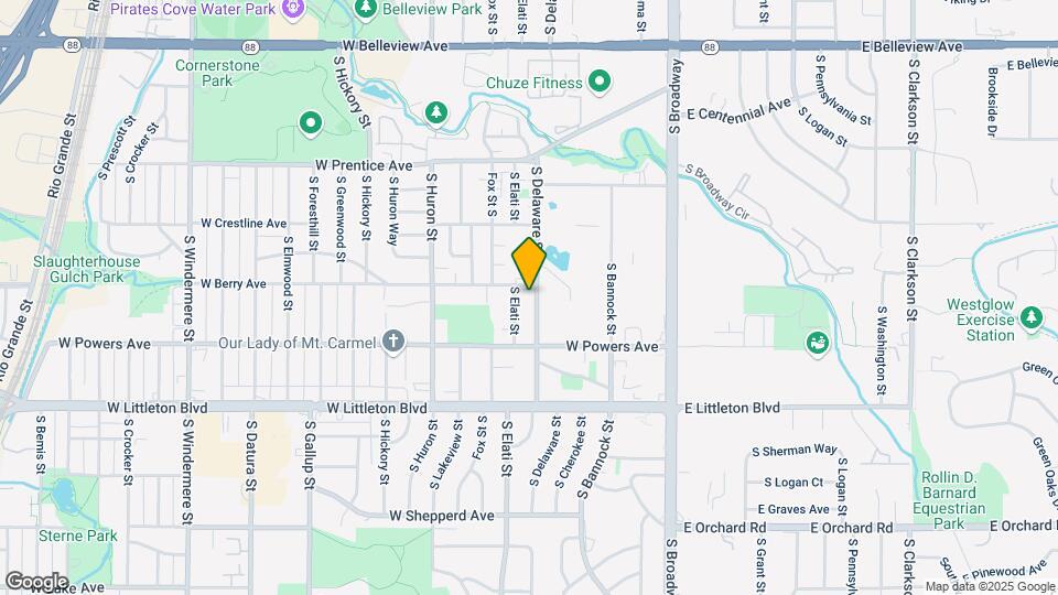 5521 S Delaware St Map and Location Details