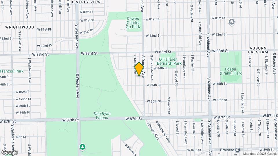 8433 S Seeley Ave Map and Location Details