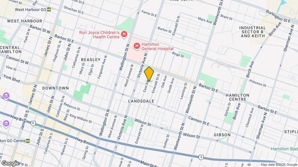 208 East Avenue N Map and Location Details