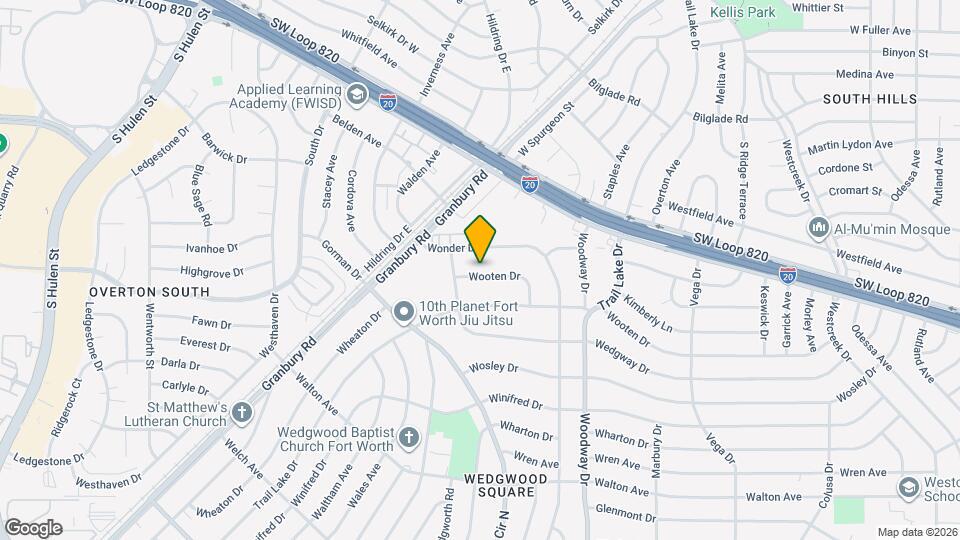 5303 Wooten Dr Map and Location Details