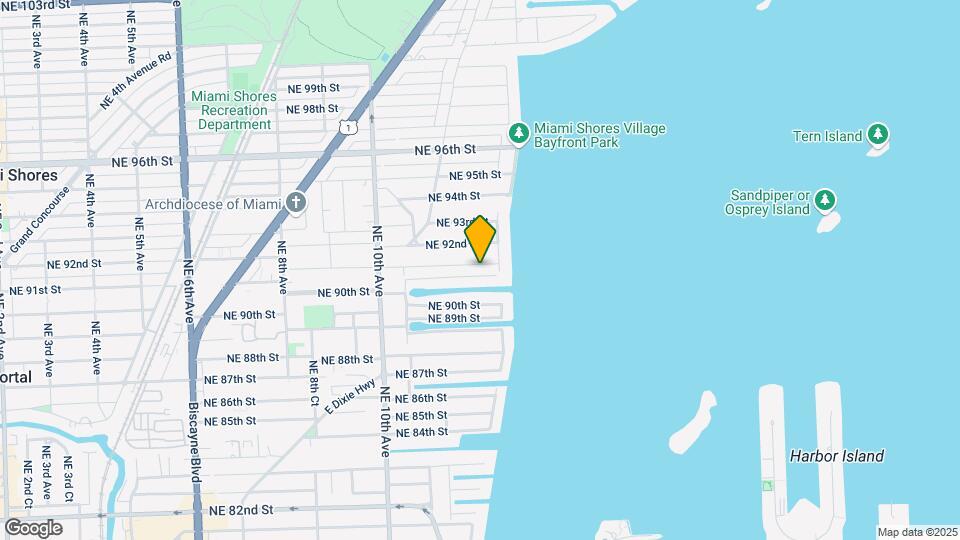 1230 NE 91st Terrace Mapa y Detalles de la Ubicación