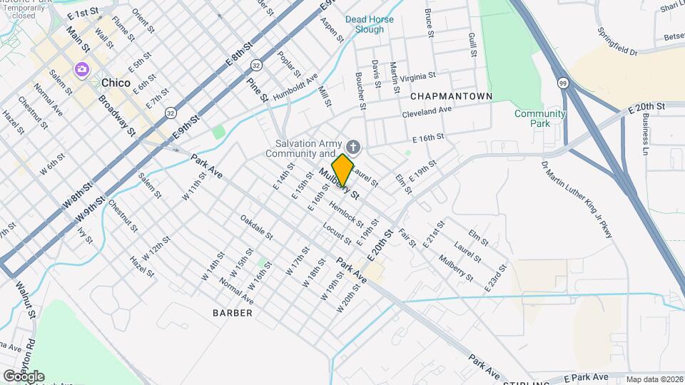 1642 Mulberry St Map and Location Details