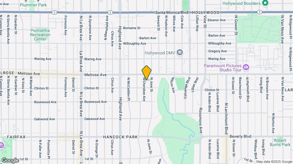 620 N Cherokee Ave Map and Location Details