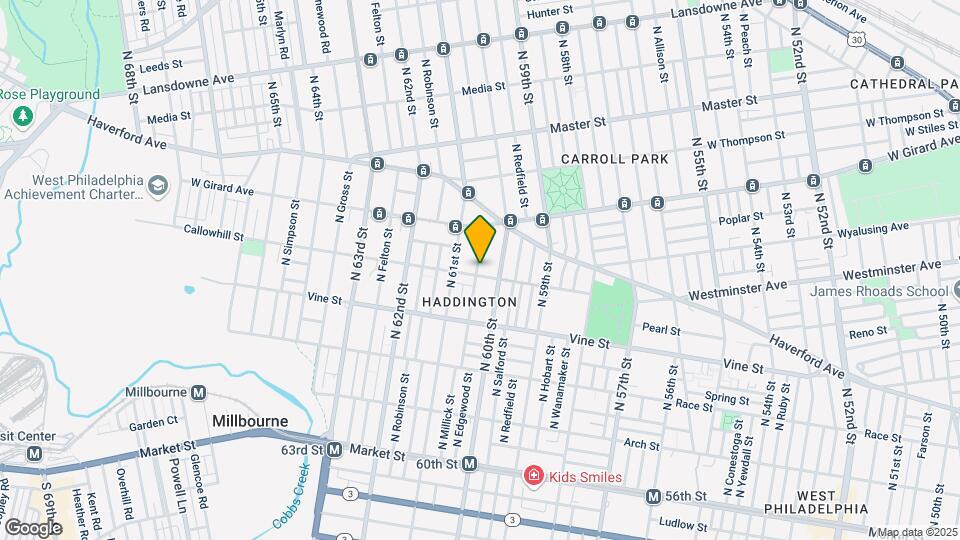6019 Callowhill St-Unit -D Map and Location Details