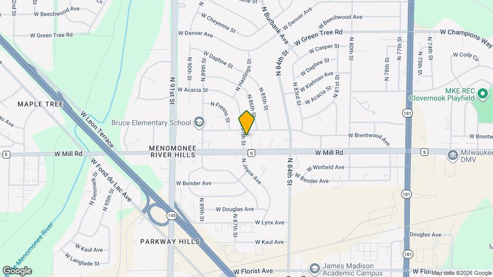 6426 N 87th St Map and Location Details