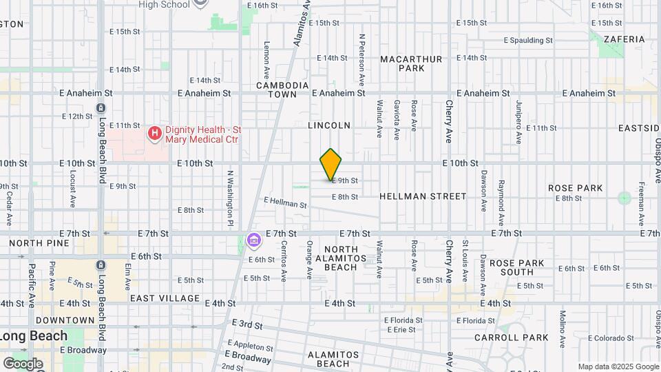 1304 E 9th St Mapa y Detalles de la Ubicación