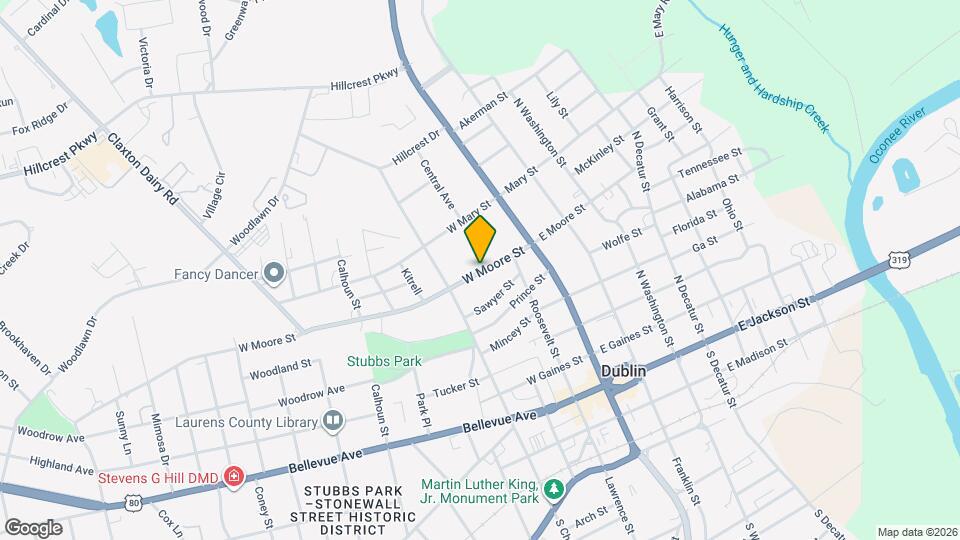 209 W Moore St Map and Location Details