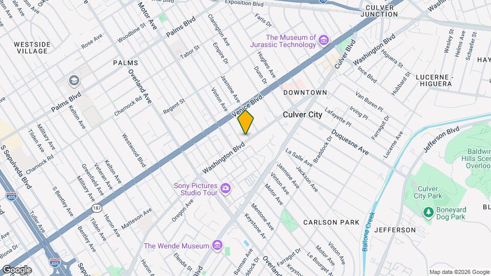 10309 Washington Blvd, Unit APT B Map and Location Details