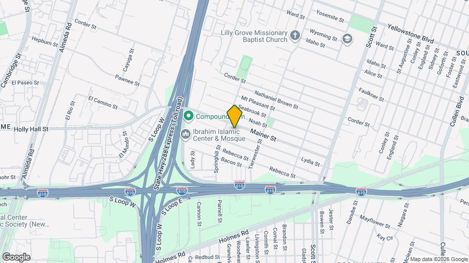 3521 Lydia St Map and Location Details