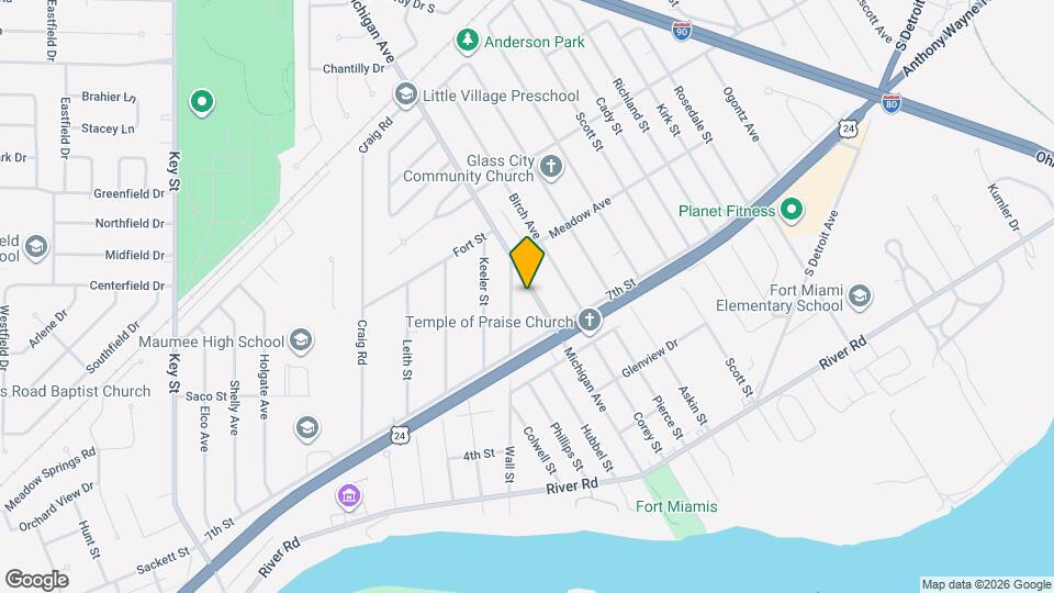 1027 Michigan Ave Mapa y Detalles de la Ubicación