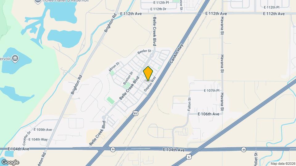 9505 E 107th Pl Map and Location Details