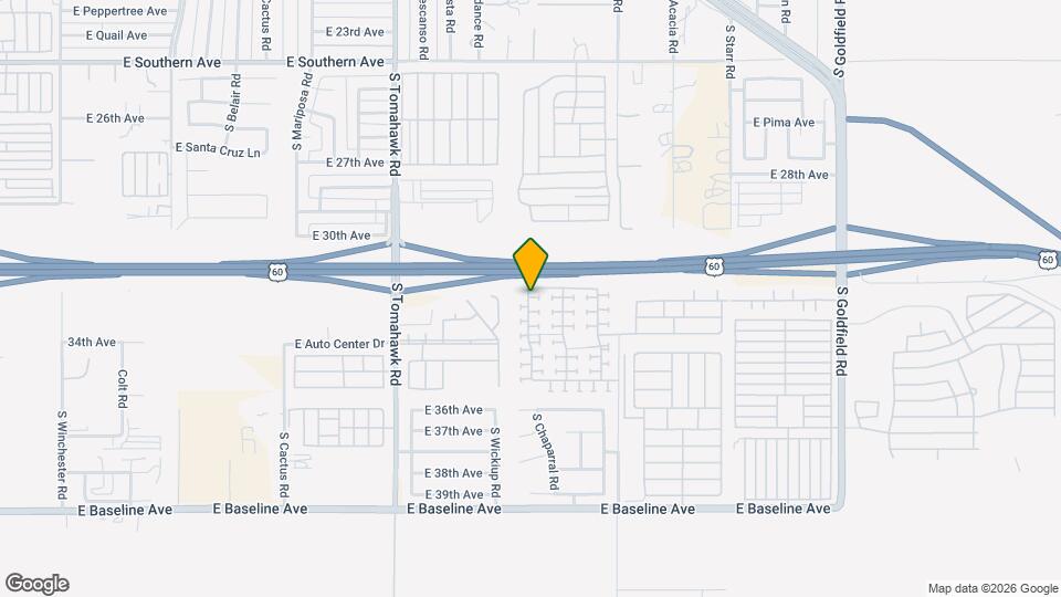 3249 S Chaparral Rd Map and Location Details