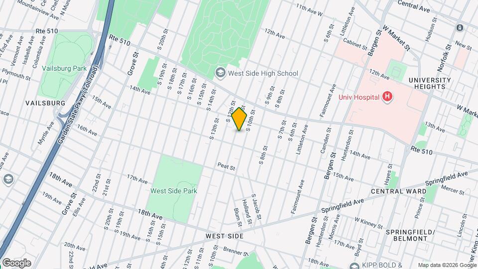 438 S 11th St Map and Location Details