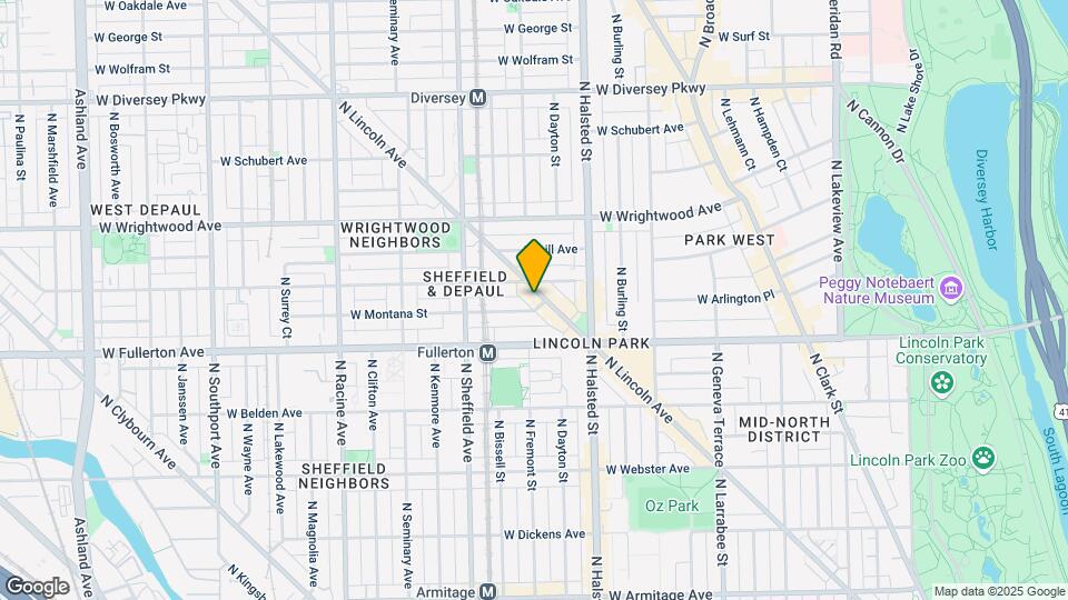 2464 N Lincoln Ave Mapa y Detalles de la Ubicación
