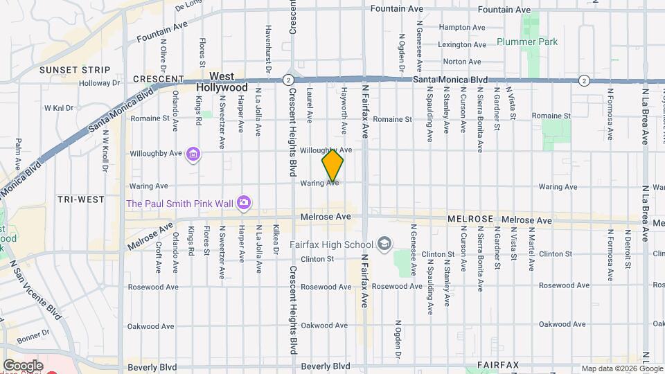 750 N Edinburgh Ave Map and Location Details