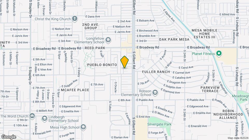 1923 E Vine Ave Map and Location Details