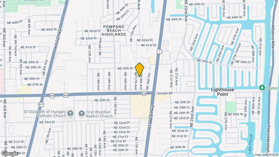3765 NE 18th Ave Map and Location Details