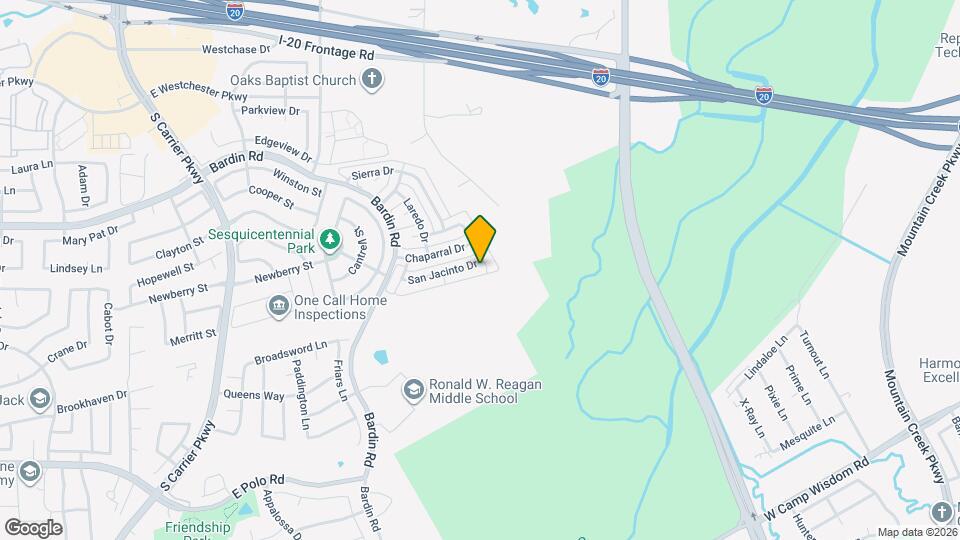 883 San Jacinto Dr Map and Location Details