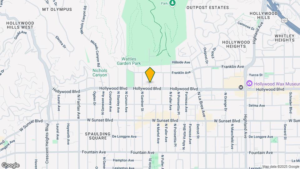 1722 N Vista St Map and Location Details